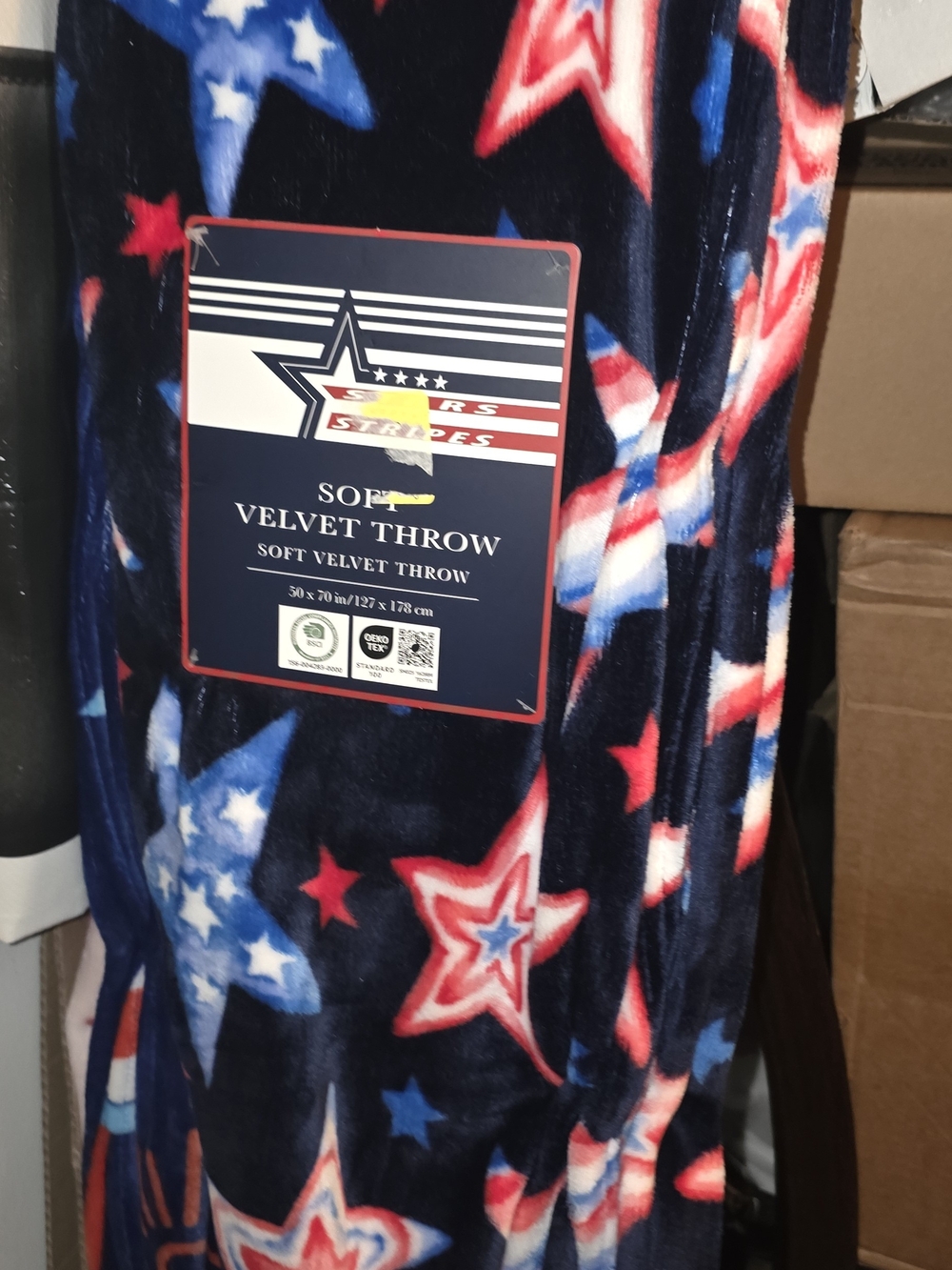 Patriotic Fleece Throw Blanket